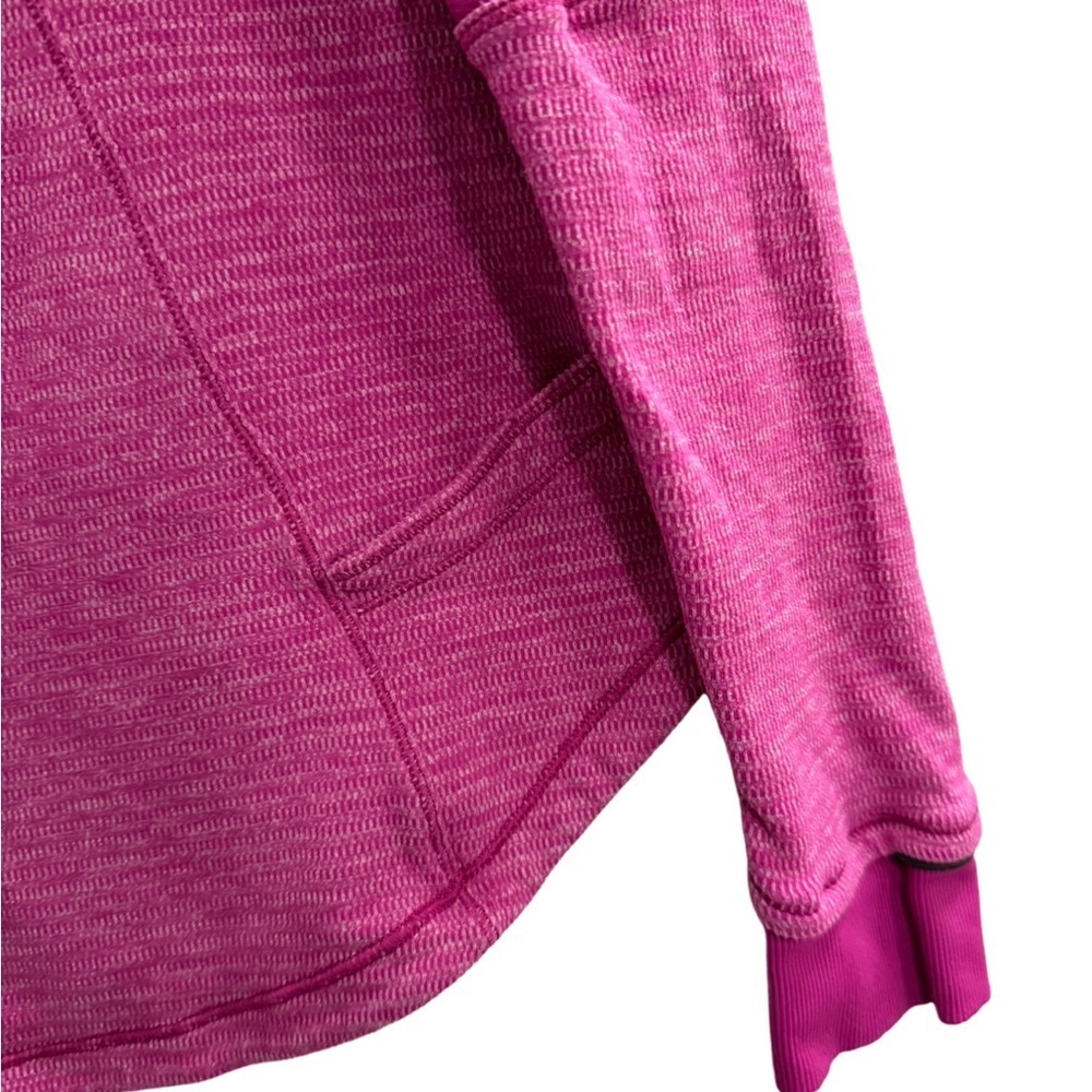 LULULEMON Base Runner 1/2 Zip Raspberry Pink Size 10 - Picture 12 of 16